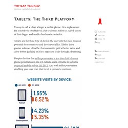 Tablets: the third platform