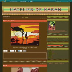 Tablette Graphique - Soleil Couchant - Miam - Behind blue eyes - L'atelier de KarAn