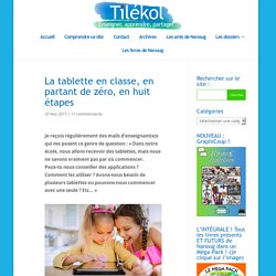 La tablette en classe, en partant de zéro, en huit étapes – Tilekol.org