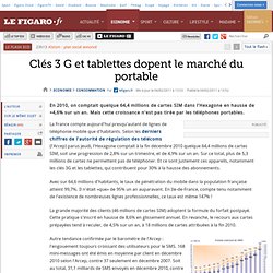 Consommation : 64,4 millions de téléphones portables en France