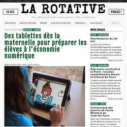 Des tablettes dès la maternelle pour préparer les élèves à l'économie numérique