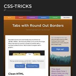 Tabs with Round Out Borders