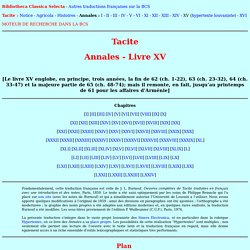 Tacite - Annales - Livre XV