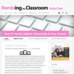 The Future of Learning How To Tackle Digital Citizenship at Your School