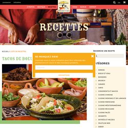 Tacos de boeuf tex-mex - Recette