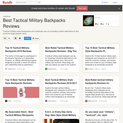 Best Tactical Military Backpacks Reviews