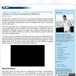 Tactics to Hack an Enterprise Network « Strategic Cyber LLC