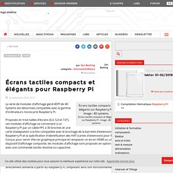 Écrans tactiles compacts et élégants pour Raspberry Pi