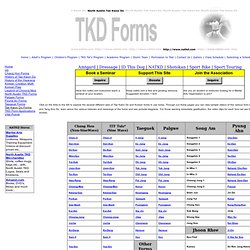 Tae Kwon Do Forms 1852090