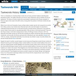 Taekwondo History - Taekwondo Wiki