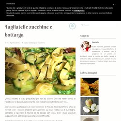 Tagliatelle zucchine e bottarga - Smeralda blog