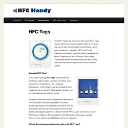 NFC Tags - Alles wissenswerte über NFC Tags