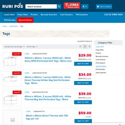 Tags & Labels - High Quality and Fast Delivery – Rubi POS