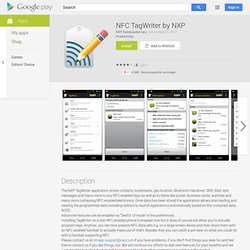 NFC TagWriter by NXP - Android Market