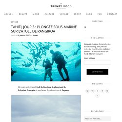 Tahiti, jour 3 : plongée sous-marine sur l'atoll de Rangiroa - Trendy Mood