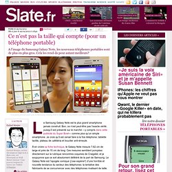 Ce n'est pas la taille qui compte (pour un téléphone portable)