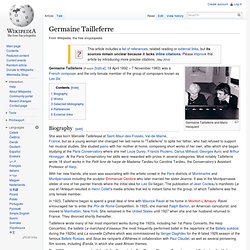 Germaine Tailleferre