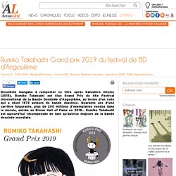 Rumiko Takahashi Grand prix 2019 du festival de BD d'Angoulême