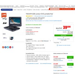 TAKAVR122B Lecteur DVD portable Noir - lecteur dvd portable, avis et prix pas cher