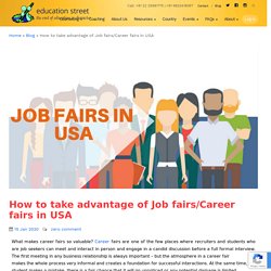 Take advantage of Job fairs and Career fairs in USA