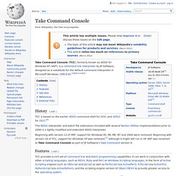 Take Command Console