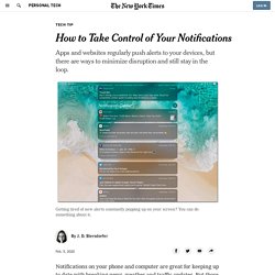 How to Take Control of Your Notifications