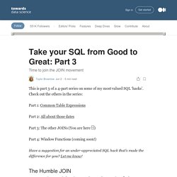 Take your SQL from Good to Great: Part 3