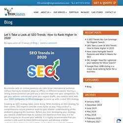 Let’s Take a Look at SEO Trends: How to Rank Higher in 2020