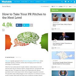 How to Take Your PR Pitches to the Next Level