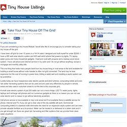 Take Your Tiny House Off The Grid!