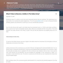 What It Takes to Become a Soldier in The Indian Army?