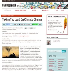Taking the Lead on Climate Change