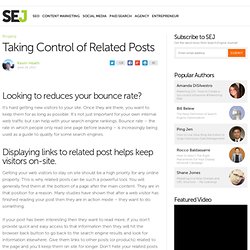 Taking Control of Related Posts