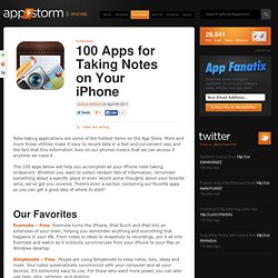 100 Apps for Taking Notes on Your iPhone