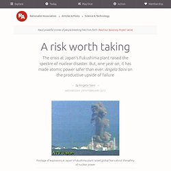 Angela Saini - A risk worth taking
