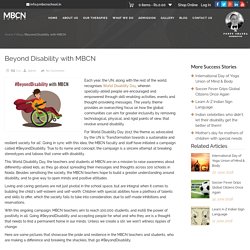 Taking the world in their stride! World Disability Day with MBCN