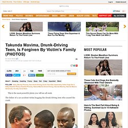 Takunda Mavima, Drunk-Driving Teen, Is Forgiven By Victim's Family (PHOTOS)