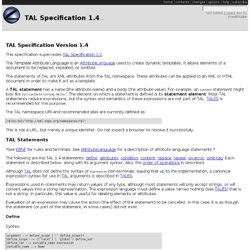 TAL Specification 1.4