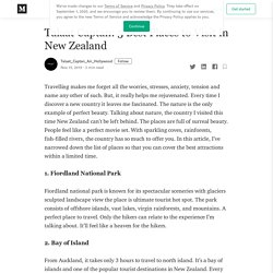 Talaat Captan: 5 Best Places to Visit in New Zealand