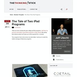 The Tale of Two iPad Programs
