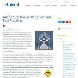 Talend Job Design Patterns & Best Practices