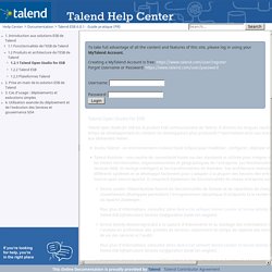 1.2.1 Talend Open Studio for ESB - Talend ESB 6.0.1 - Guide pratique (FR)