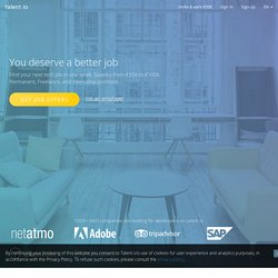 talent.io - Great Jobs for Great Developers