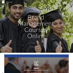 Brand Management Courses Online