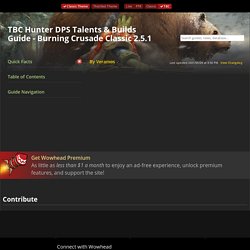 TBC Hunter DPS Talents & Builds Guide - Burning Crusade Classic 2.5.1 - Guides - Wowhead