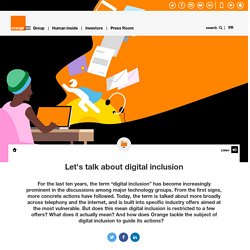 Let's talk about digital inclusion