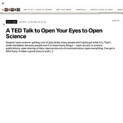 TED Talk on Open Science