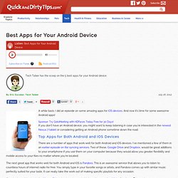 Tech Talker : Best Apps for Your Android Device