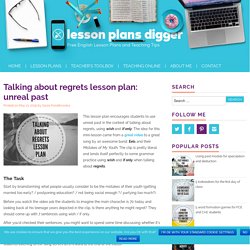 Talking about regrets lesson plan
