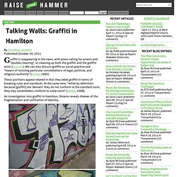 Talking Walls: Graffiti in Hamilton - Raise the Hammer